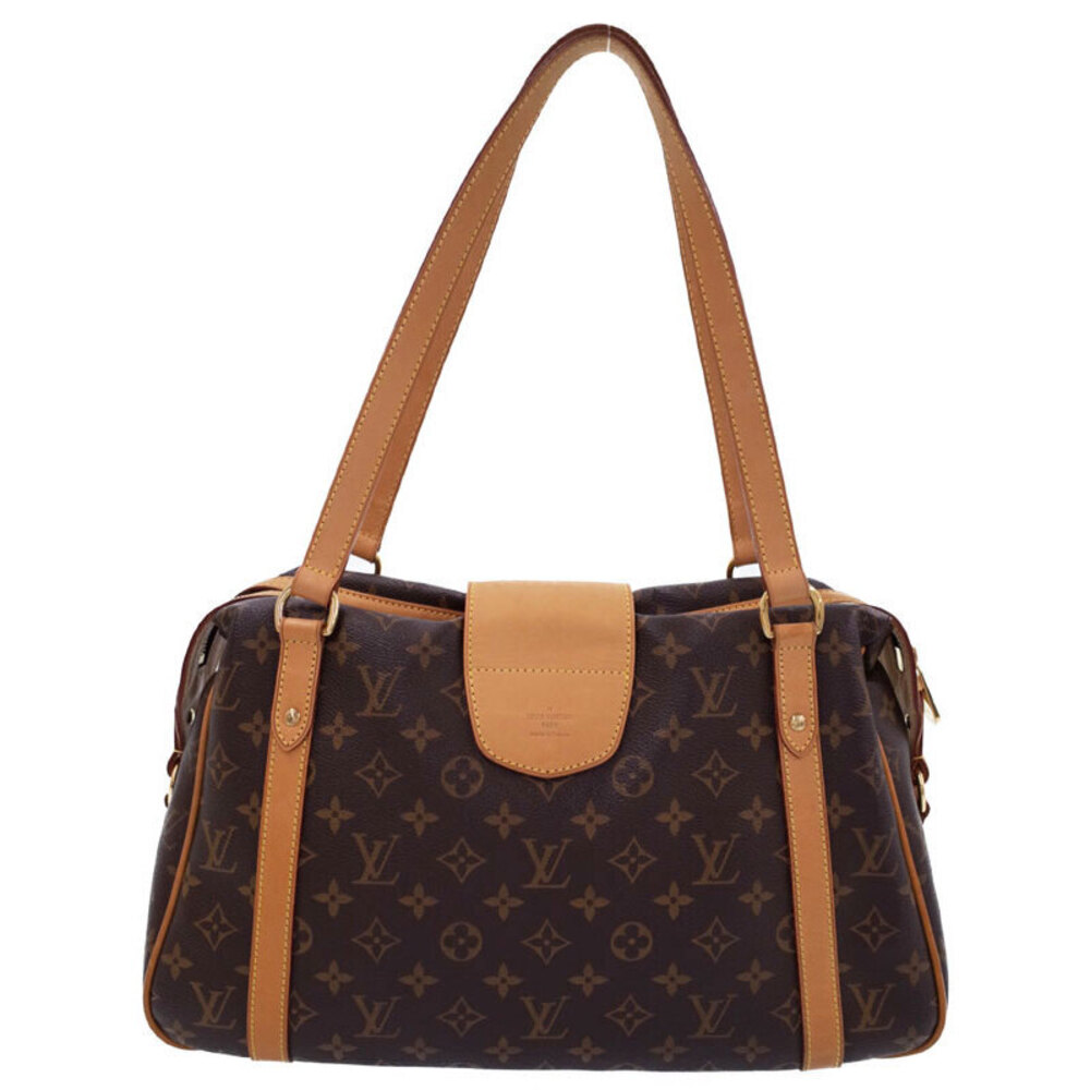 Louis Vuitton Shoulder Brown Leather Stresa Monogram Bag